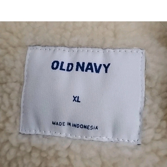 Old Navy Trucker Jacket Women XL Pink Corduroy Fleece Lined Sherpa - Picture 3 of 5